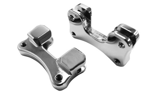 Drag Specialties Fender-To-Fork Adapters for '14-Up FLHT/FLHX/FLHR & H-D FL Trike -for 21" Wheels, Chrome