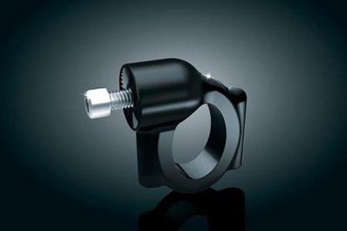 Kuryakyn Black Side Mount License Plate Clamp for Universal 1-1/4" Diameter Tubing -Each