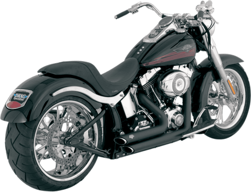 Bike with Shortshots Staggered Black Exhaust