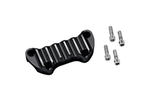 Covingtons Handlebar Clamps -Finned, Black