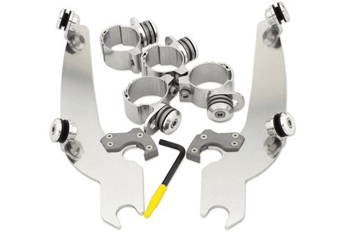 Memphis Shades Sportshield Windshield Quick Change Mounting Kit for '10-13 XL1200X  -Black