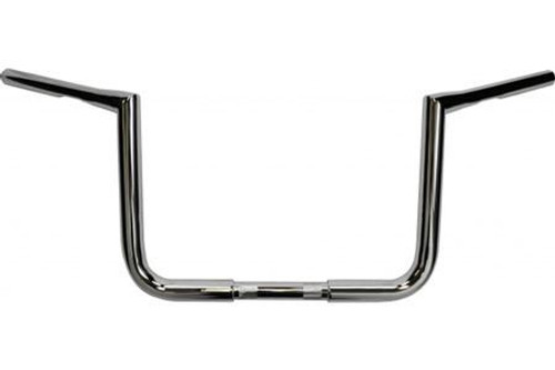 L.A. Choppers 10" Bagger Twin Peaks Ape Hangers - 1.25" for H-D Touring Models -Chrome