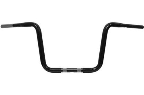 L.A. Choppers Throttle By Wire Ape Hangers for H-D FL Stock 1" Controls-12 Inch, Black