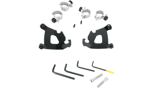 Memphis Shades Cafe Fairing Mounting Kit for '10-14 XL 1200X - Black CAFE FAIRING SOLD SEPARATELY