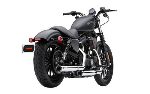 Cobra 3 inch Slip-On Mufflers w/ Racepro Tips for '91-17 FXD/FXDWG (except '08-17 FXDF, '10-17 FXDWG, '12-17 FLD) - Chrome