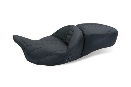 Mustang Seats Heated Deluxe Touring Seat for Harley 