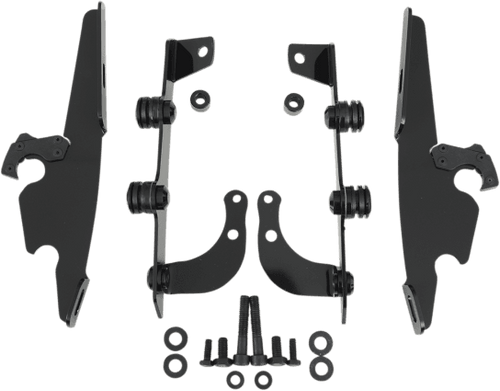 Memphis Shades Batwing Windshield Mounting Kit for Phantom '10-Up-Black FAIRING AND WINDSHIELD NOT INCLUDED