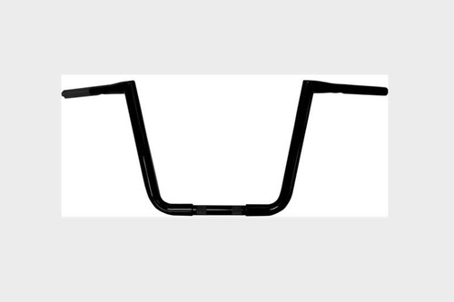 L.A. Choppers 13 inch Big Twin Peaks Ape Hangers - 1.25 inches for H-D Models without Fairing -Black