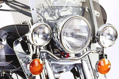 National Cycle Chrome Light Bar for Ace 750 Deluxe '97-03 & Shadow 750 '97-00  & Sabre 1100 '00-07