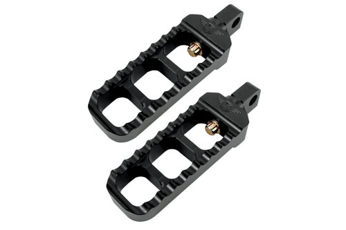 Joker Machine Adjustable Narrow Footpegs  for H-D Models -Black Anodized Finish