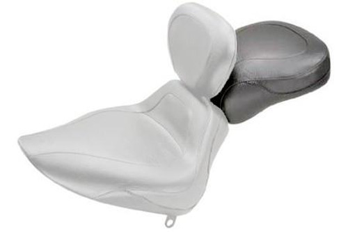 Mustang  Sport Recessed Rear Seat  fits SPORT Solo w/ Backrest for all Softails '00-06 WITH a 150mm Rear Tire -Plain/Vintage