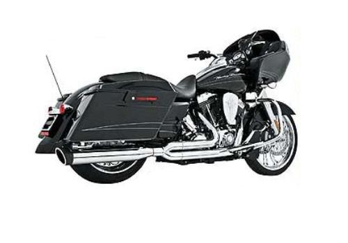 black bike with 2-Into-1 performance exhaust