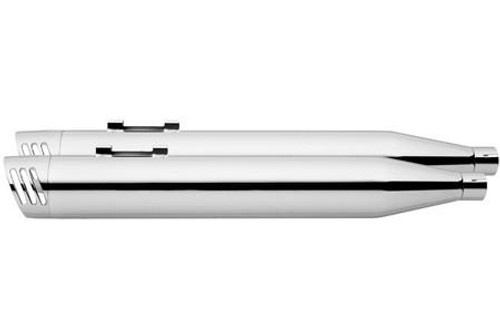 Freedom Performance 4 inch Racing Slip-On Mufflers for '17-Up FL Models -Chrome w/ Chrome End Cap