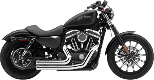 Cobra 909 2-Into-2 Exhaust Systems for '14-22 Harley Davidson Sportster XL - Chrome