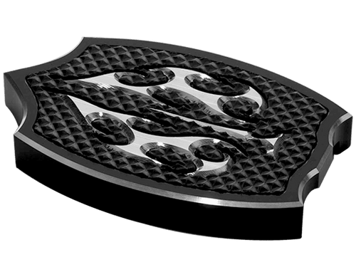 Precision Billet Brake Pad Cover for Harley Davidson -Ace's Wild Edition -Black