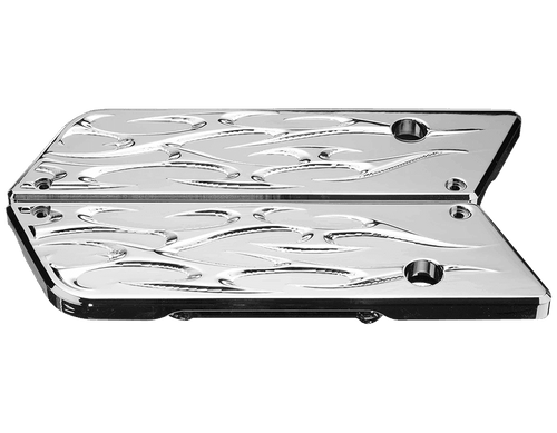 Precision Billet Bag Latches for Harley Davidson Touring Models '96-13, Ace's Wild Edition -Chrome