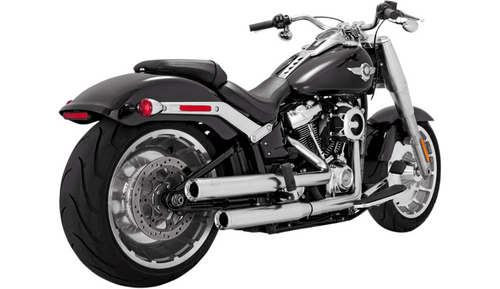 Vance & Hines Eliminator 300 Slip On Mufflers for '18-24 Harley Davidson Softail Models - Chrome (49-state emissions compliant)