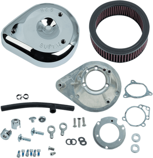 S&S Cycle Tear Drop Air Kit for '08-17 Harley Davidson Touring and Softail Models (Click for Fitment) Chrome