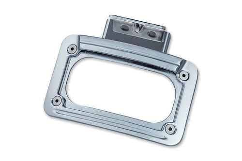Kuryakyn L.E.D. Curved License Plate Frame with Mount for '14-Up Indian Touring Models (except Scout, '19 Chieftain, Chieftain Dark Horse & Chieftain Limited)