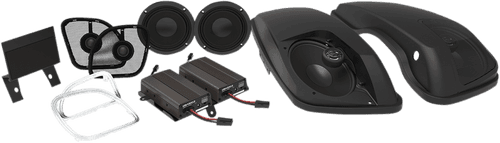 Wild Boar 600 watt Front Speakers and Lid Kit for '15-Up Harley Davidson Road Glide