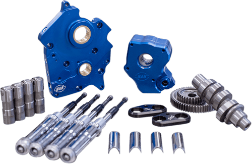 S&S Cycle Gear Drive Camchest Kits 465 or 475 Cam for '17-24 Harley-Davidson Oil Cooled Milwaukee-Eight Engines (Select Pushrod Tube Finish)