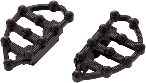 Ness MX Billet Passenger Floorboards for '93-Up Harley Davidson Touring, Softail and Dyna (Click for Fitment) Chrome or Black