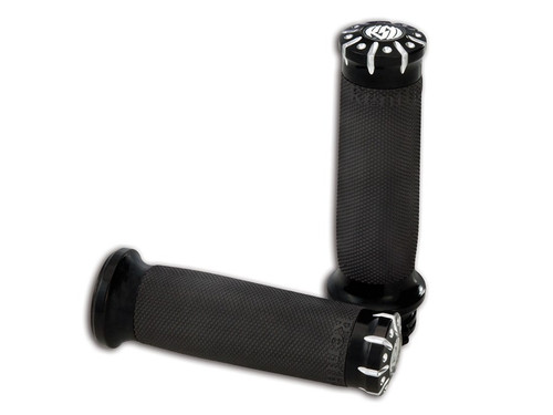 Roland Sands Chrono Grips for '08-Up Harley Davidson Dyna, Softail and Touring Models (Click for Fitment) Contrast Cut