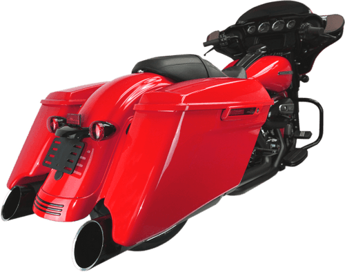 Khrome Werks 4.50 inch HP-Plus Slip On Mufflers for '17-Up Harley Davidson Touring Models (Select Finish)
