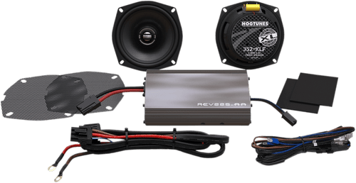 HogTunes XL Series 225 Watt Amp Speaker Kit for '99-13 Harley Davidson Ultra Classic, FLHXS and Tri-Glide