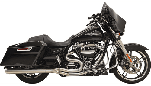 Bassani Road Rage III 2-onto-1 Stainless Steel Exhaust System for '17-Up Harley Davidson Touring Models - Megaphone