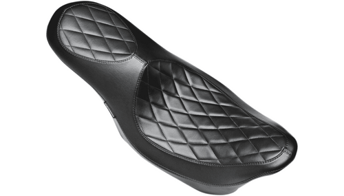 LePera Villain 2-Up Seat '08-Up Harley Davidson Touring Models - Diamond Stitch (Not for '24-Up FLHX/FLTR Models)