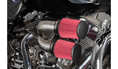 S&S Cycle Tuned Induction Air Cleaner Kit for '08-16 Touring, Trike and '16-17 Softail Models - Stainless Steel