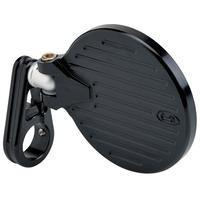 Joker Machine 3 1/4" Folding Bar End Mirror for Indian Scout Bobber -Black (Sold Each)
