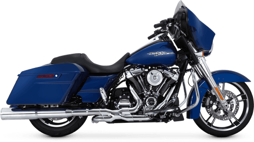 Vance & Hines Power Duals Headers for '17-Up Harley Davidson Touring Models - Chrome (49-State Emissions Compliant)