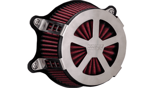 Vance & Hines VO2 Radiant V Air Cleaner for '08-16 Harley Davidson Touring and '16-17 Softail Models - Brushed