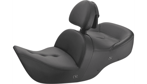 Saddlemen Roadsofa Heated Seat with Driver Backrest for '01-10 Honda GL1800 Gold Wing - Pillow Top