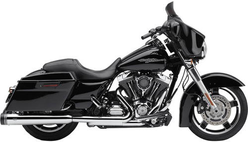Cobra 4.5" NH Series Mufflers for '99-16 Harley Davidson Touring Models - Chrome (50-State Legal)