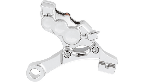 Arlen Ness 6-Piston Rear Caliper for '08-17 Harley Davidson Dyna Models - Chrome - 11.8"