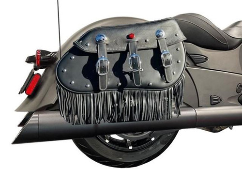 TAB Performance 4.5" Indian Bagger Black B.A.M. Sticks Exhaust Pipes '14-Up (Soft Bags) Black