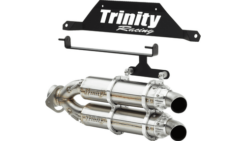 Trinity Racing Stainless Steel Slip On Mufflers for '22-23 Polaris RZR Pro R 