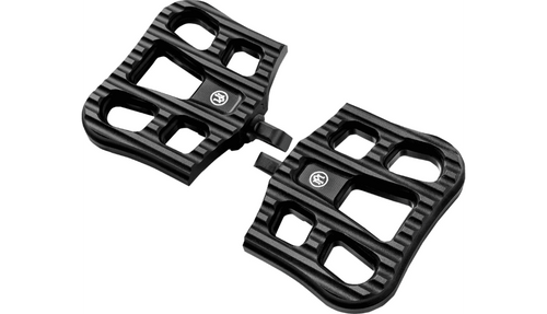 Performance Machine Drifter Pasenger Floorboards for '93-Up Harley Davidson Touring Models - Black Ops