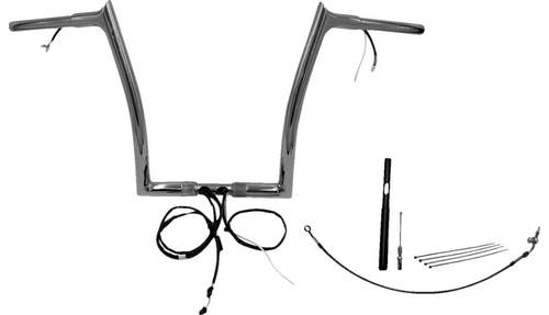 Fat Baggers Plug & Play 1 1/4" EZ Install Pointed Top Handlebars for '21-23 Harley Davidson Road Glide FLTRX/S/ST (Choose Height and Finish)