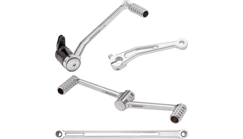 Arlen Ness SpeedLiner Heel/Toe Foot Control Kit for '00-Up Harley Davidson FLT Models - Chrome