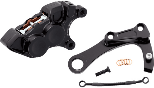 Arlen Ness 4-Piston Rear Caliper for '18-Up Harley Davidson Softail Models- Black
