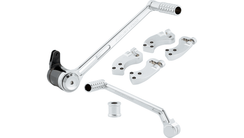 Arlen Ness 3" Extended Foot Control Kit for '08-Up Harley Davidson FLT Touring HD models & '00-07 FLT models (00-07 FLT models require brake arm adapter) - Chrome