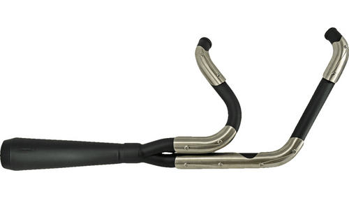 Trask Assault 2:1 Exhaust for '18-23 Harley Davidson Softail FXST, FXLR, FXLRS, FXFB, FXFBS, FLDE Models - Black