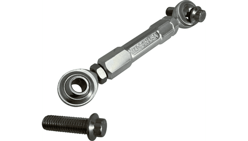 Alloy Art Competition Adjustable Front Stabilizer Link for Harley Davidson Touring (Select Raw, Black, Gold)