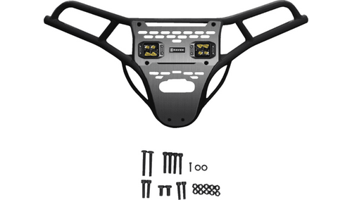 Ravek Front Bumper/Skid Plate with Lights for '24-Up Polaris RZR XP 1000 Models (Select Finish)