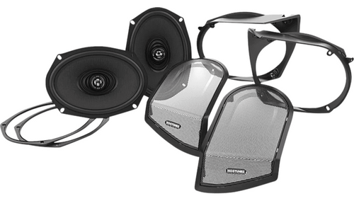 HogTunes Saddlebag Lid and 6x9 XL Speaker Kit for '98-13 Harley Davidson Touring Models