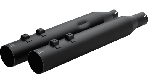 Khrome Werks 4.0 HP-Plus Slip On Mufflers for '17-Up Harley Davidson Touring Models (Select Finish) Straight Cut